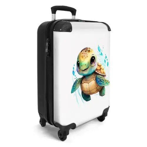 Ziggy Zeeschildpad Koffer - NBS - Handbagage middel -productfoto_3d