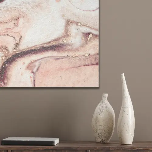 Steen - Marmer - Edelsteen - Abstract - Natuur - Roze PET vilt klein -sfeer6_closeup