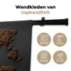 Wereldkaart - Koffie - Grijs Wandkleed katoen klein -sfeer2