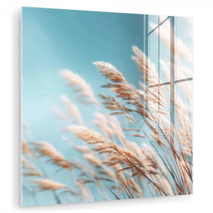 Siergras - Wind - Lichtbruin plexiglas 5mm klein -zzzproduct_nieuw