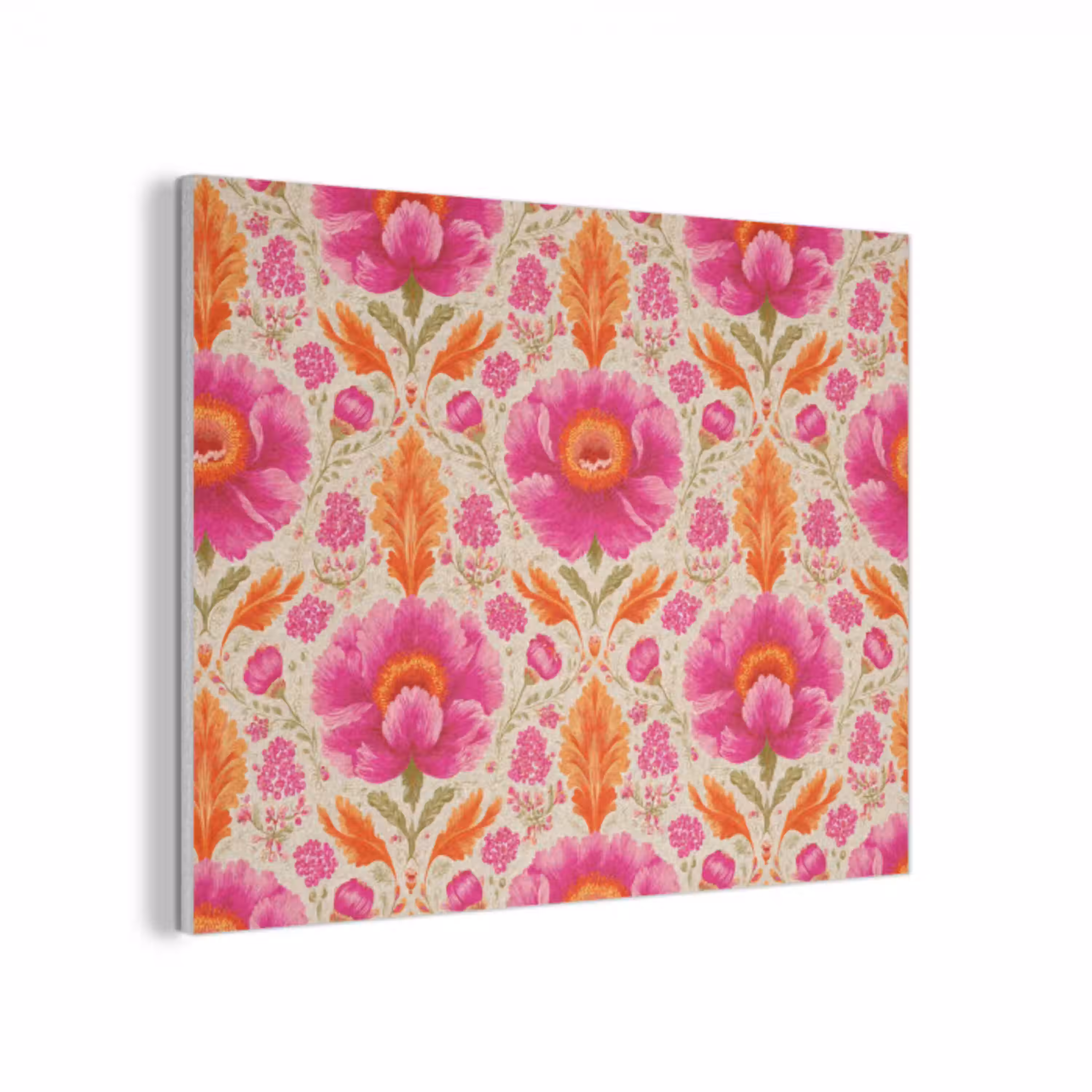 Bloemen - Barok - Roze - Oranje PET vilt klein 837 -3d