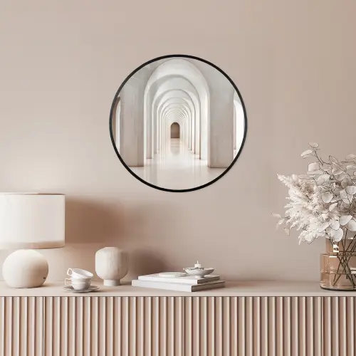 Hal - Bogen - Symmetrisch - Modern Fotolijst rond zonder passe partout klein -sfeer3