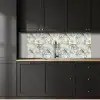 Botanisch - Zangvogel - Blauw keuken achterwand 2 middel 871 -sfeer1