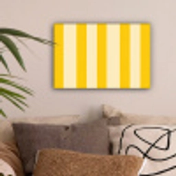 Strepen - Klassiek - Geel canvas 2cm klein 34 -sfeer1