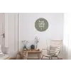 Zomer - Tekst - Zonnetje, wijntje & kletsen - Quotes Wandcirkel aluminium klein -woonkamer