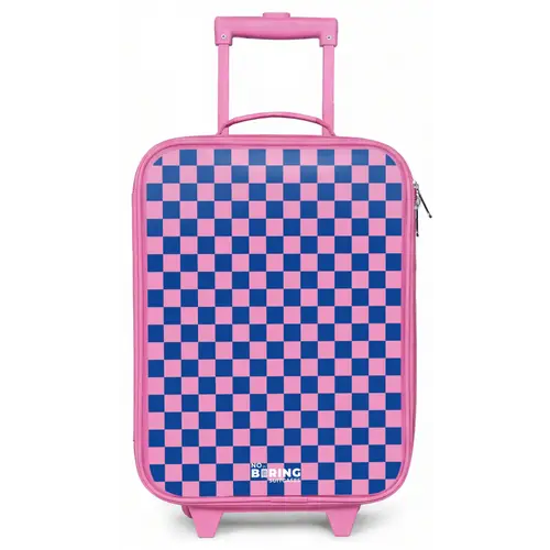Blokjes - Blauw - Roze Kinderkoffer - Roze klein -zz3dotto