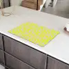 Organisch - Lila - Groen - Patroon Inductie beschermer vinyl 3mm klein 276 -sfeer8