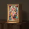 Vrouw - Kauwgom - Graffiti - Love Light Box met kabel (Tafellamp) klein -z3d_website