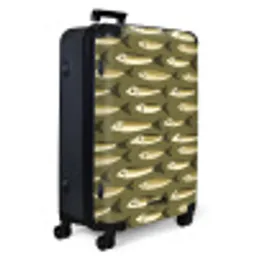 Vis - Patroon - Groen NBS - Large koffer - Volwassenen Unisex groot -product1