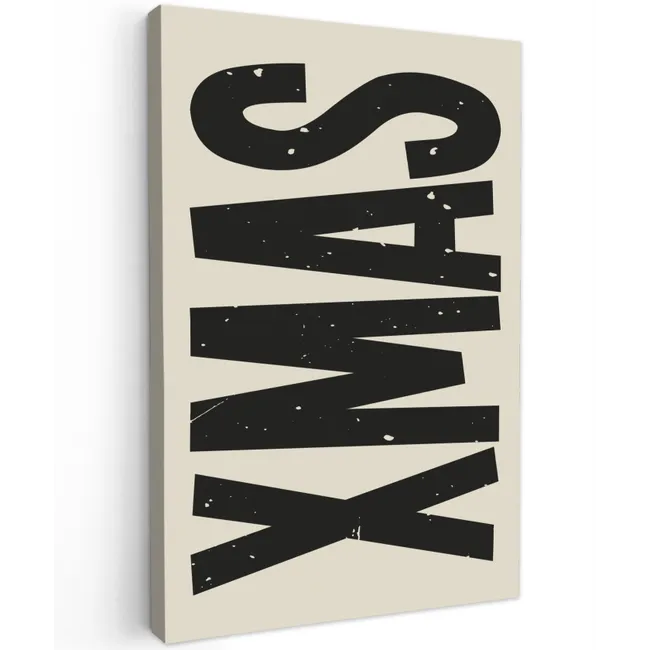 Kerst - Christmas - Japandi - Beige canvas 2cm klein -z3d