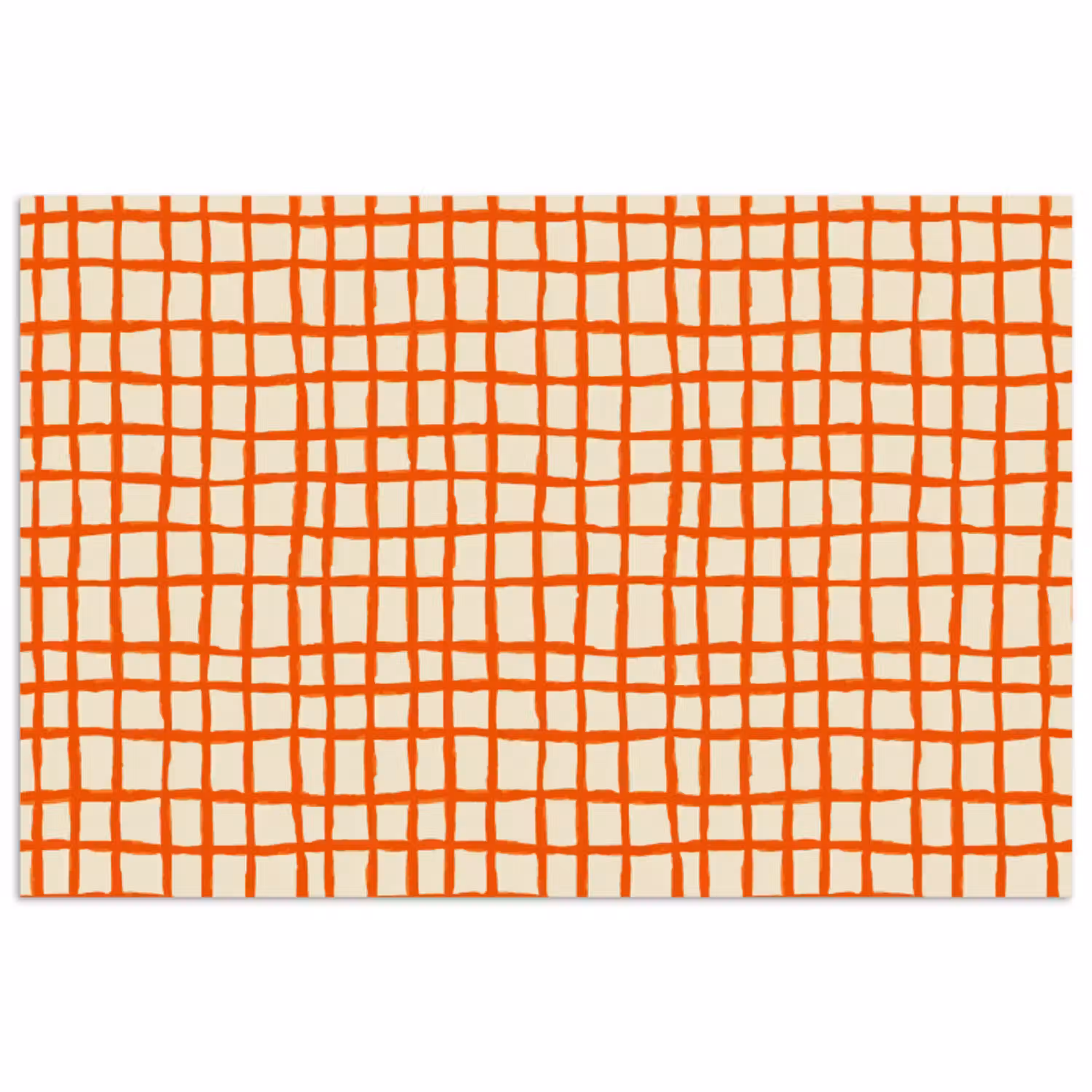 Patroon - Lijnen - Oranje poster papier klein 62 -3d