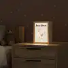 Voetbal - Jongen - Beige - Minimalistisch Light Box met kabel (Kinderlampje) klein -sfeer1_kind