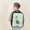Dino - Blauw - Dier Rugzak - Zwart middel -sfeer2