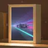 Racewagen - Neon - Snelheid - Paars Light Box met kabel klein -zzz_3d_website