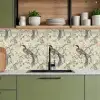 Bloem - Vogel - Kleurrijk keuken achterwand 2 middel 871 -sfeer3