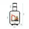 Graafmachine - Getekend - Oranje Kinderkoffer - Zwart klein -productfoto_formaten