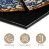 Pizza - Eten - Delftsblauw aluminium wit klein -closeup_NL