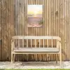 Zonsondergang op het Strand Tuinposter op houten frame 2 cm dik klein -sfeer4