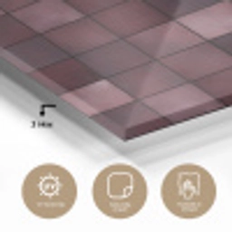 Vierkant - Tegel - Patroon - Paars plexiglas 5mm klein 11 -sfeer2