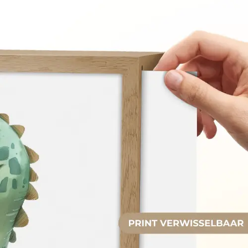 Draak - Wees moedig - Quote Light Box met batterij (Wandlamp kind) middel -USP_websiteprintNL