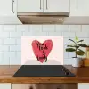 Hart - Rood - Valentijn keuken achterwand spatscherm klein -sfeer2