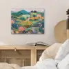 Heuvellandschap - Fantasierijk - Kleurcontrasten PET vilt klein -sfeer3