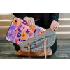 Bloemen - Kleurrijk - Bladeren laptophoes neopreen klein -tas