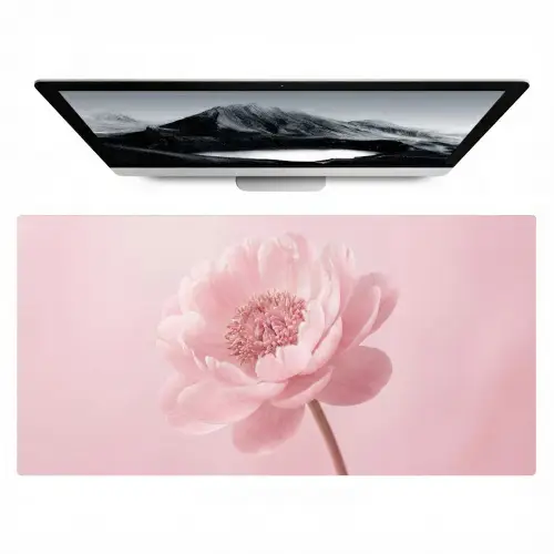 Bloem - Pioenroos - Roze Muismat XXL klein -zzz3d