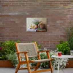 Lavendel - Brood - Stilleven Tuinposter op houten frame 2 cm dik klein -sfeer3