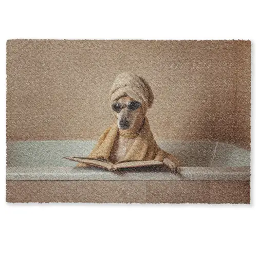 Bad - Hond - Boek - Zonnebril Deurmat klein -zkaufland3d