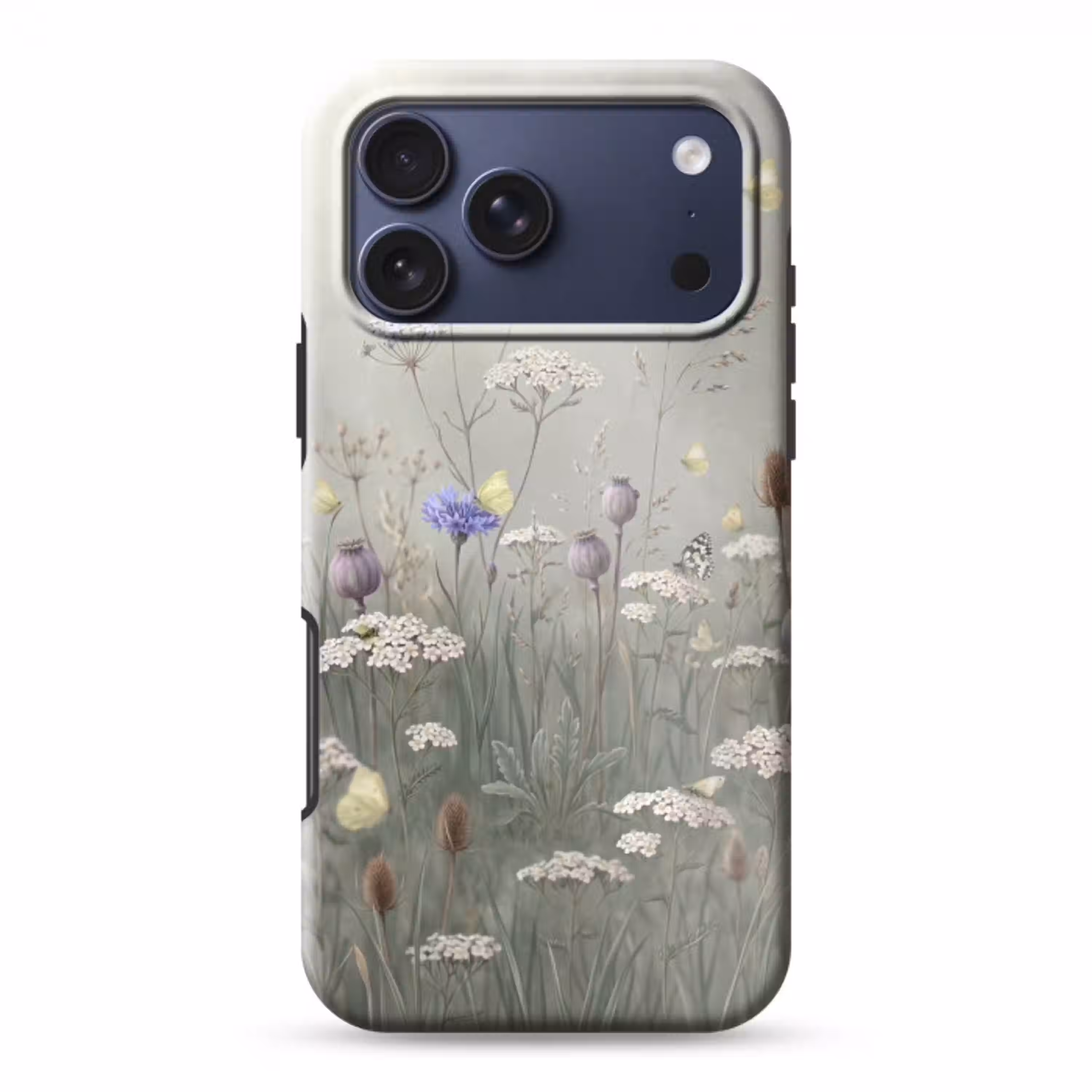 Vlinders - Wildbloemen - Illustratie - Kleurrijk Toughcase MagSafe Apple iPhone 17 Pro Max klein -3d