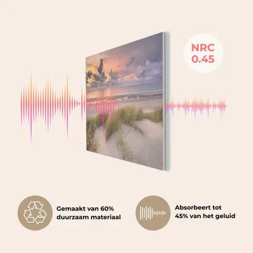 Zonsondergang - Duin - Strand - Planten - Zee PET vilt klein -USP_NL