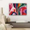 Vormen - Bochten - Kleurrijk - Abstract canvas 2cm klein -sfeer6