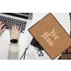 Yee haw - Bruin - Minimalistisch laptophoes neopreen klein -bureau
