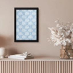 Palmboom - Modern - Blauw fotolijst zwart zonder passe partout klein 224 -sfeer5