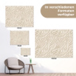 Zebra - Patroon - Beige tuinposter los doek klein 239 -Xsfeer9_DE