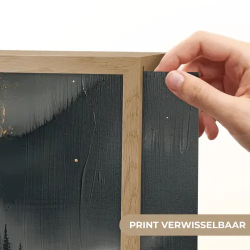 Natuur - Abstract - Landschap - Modern Light Box met batterij (Wandlamp) middel -USP_websiteprintNL