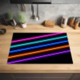 Esthetiek - Retro - Neon Inductie beschermer vinyl 3mm klein -sfeer5