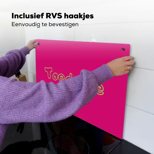 Toedeloe - Groen - Roze Inductie beschemer met haakjes klein -ky-ophangen-nl
