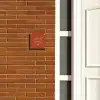 Roestbruin - Sierlijk Naambord Vierkant klein -sfeer3-XS