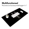 Kreeft - Zwart - Bloemenpatroon - Artistiek Muismat XXL klein -sfeer4