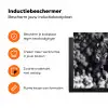 Springen - Paard - Zwart - Wit Inductie beschermer vinyl 3mm klein -zzzzzzz-td-ups