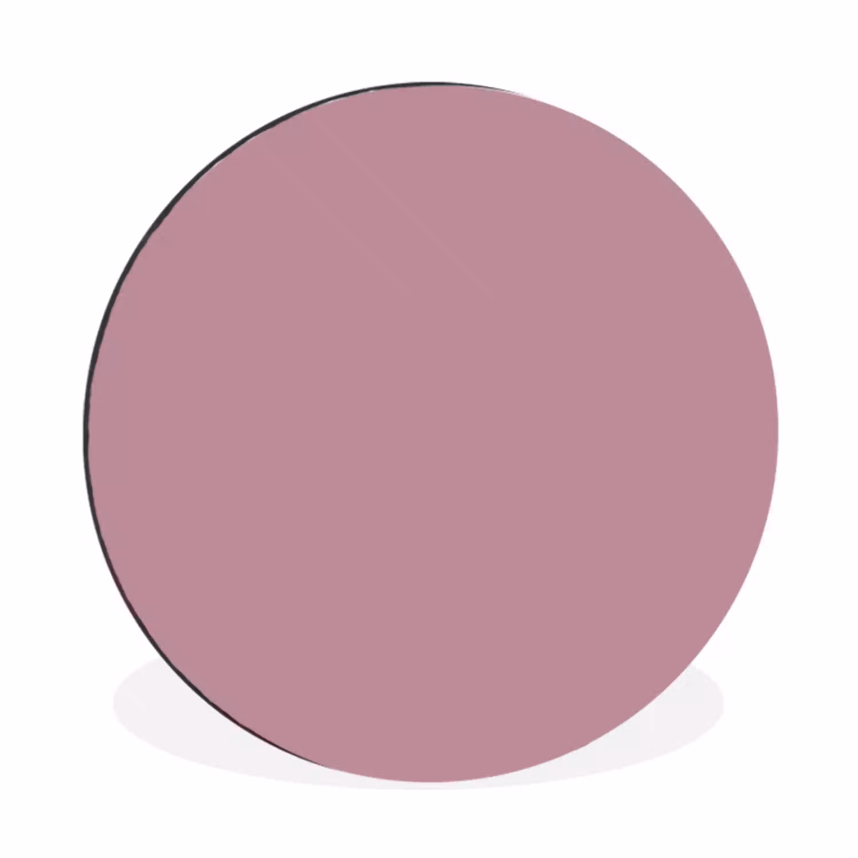 Dusty - Mauve - Paars Wandcirkel aluminium klein 190 -3d