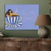 Mok - Koffie - Vrouw - Paars PET vilt klein -sfeer2