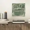 Abstract - Groen - Kunst - Modern aluminium wit klein -sfeer1