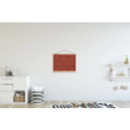 Oosters - Bloemen - Terracotta textielposter latten blank klein 122 -kinderkamer