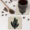 Cactus - Subtiel - Groen onderzetter kurk middel -sfeer2