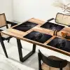 Portret - Paard - Zwart Placemat vinyl groot -zzsfeer4_Kitchenyeah-website