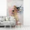 Abstract - Pastel kleuren - Goud - Modern - Aesthetic fotobehang vinyl groot -woonkamer
