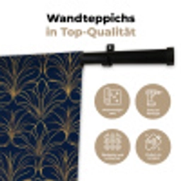 Deco - Waaier - Blauw Wandkleed katoen klein 269 -tsfeer2_DE